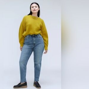 Everlane The Original Cheeky Organic Cotton Crop High Rise Jeans NEW Size 35